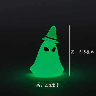 Creative Resin Halloween Luminous Ornaments Ghost Ghost Skull Party Ghost Festival Cartoon Small Ornaments Decorations