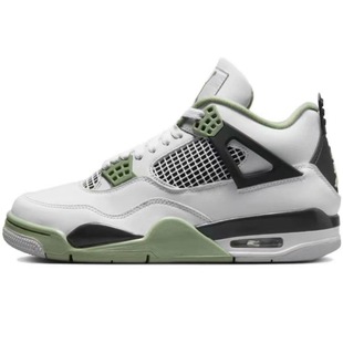 Putian Pure Original AJ4 Practical Basketball Shoes Classic Joe 4 White Green Black Yellow Leigong Electric Mother Middle Help Basketball Shoes for Men and Women