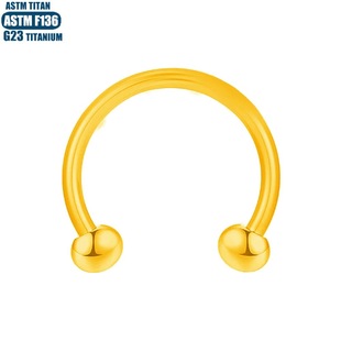 F136 titanium nose ring perforated jewelry horseshoe rod internal thread human body puncture jewelry nasal septum ring lip nail ear bone ring