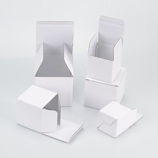 Factory Direct Sales Corrugated Buckle Bottom Box Customization White Corrugated Colorful Printing Logo Digital Toy Packaging Box Customization
