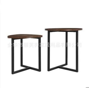 One-piece delivery Nordic Iron small coffee table small apartment sofa side table modern living room small round side several sets of several combinations