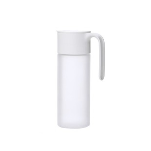Camellia soda lime glass automatic opening and closing oil pot 550ml frosted glass sauce flip lid oil pot thickened glass pot