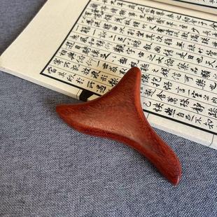 Wooden Triangular Bird Foot Foot Massage Stick Acupoint Acupuncture Stick Multi-purpose Scraping Board Handle Piece