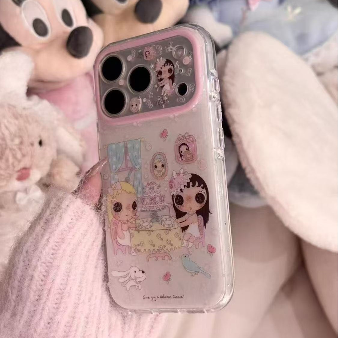 Afternoon Tea Jade Chain Case for iPhone 17 Pro Max and Apple 16 Pro (New Models 15/14/13)