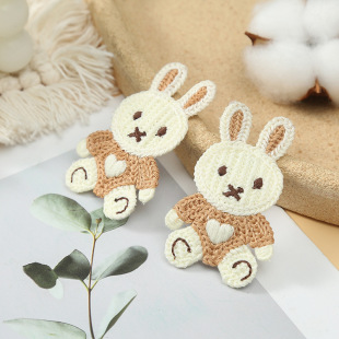 Super Cute New Knitted Bear Hairpin Girl's Heart Cartoon BB Clip Bangs Side Hairpin Headdress Hair Accessories for Women