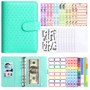 Cross-border a6 binder zipper bag deposit this cash budget this flash hand account book small fresh loose-leaf book shell