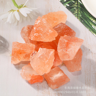 Natural Orange Salt Crystal Original Stone Crystal Aroma Stone Expanding Stone Flower Pot Fish Tank Decorative Stone Crafts Ornaments
