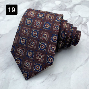 Tie men's European and American retro pattern formal wear business leisure trendy fashion accessories preferred foreign trade supply wholesale
