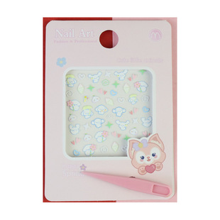 Новый стиль наклейки для ногтей для детей мультфильм Sanrio Мелотти наклейки для ногтей рельефные водонепроницаемые наклейки для ногтей