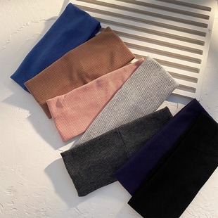 South Korea Headband Women's Online Celebrity All-match Headband Sports Headband Simple Sweat-absorbent Running Wide-brimmed Headband Headwear