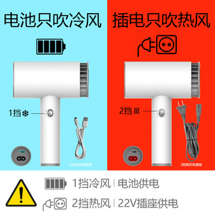 Wok Rechargeable Wireless Hair Dryer Special Art Examination for Students Art Joint Examination Watercolor Graffiti Color Blow Drying