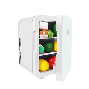 10L Car Refrigerator Car Home Dual-use Refrigeration Mini Refrigerator Student Dormitory Mini Cosmetic Mask Fresh-keeping Box