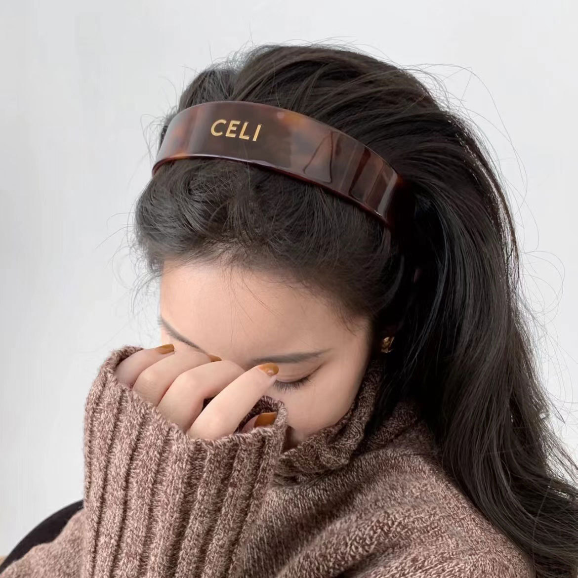 New CELI hairband collection High sense big brand hair accessories wholesale retro French acetic acid plate headband star