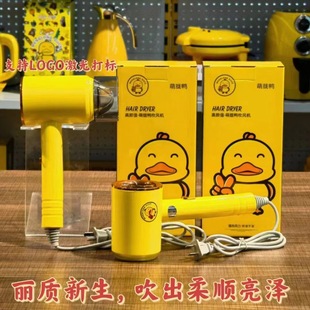 Meng duck small yellow duck duck hair dryer intelligent temperature control constant temperature negative ion dual temperature control blue light silent hair dryer