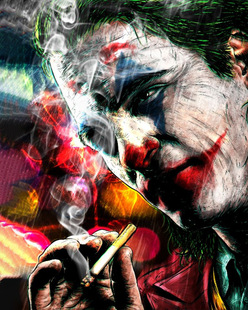 Digital Oil Painting European and American Style Clown Painting diy Oil Painting AliExpress Amazon wish Hand-painted Oil Painting