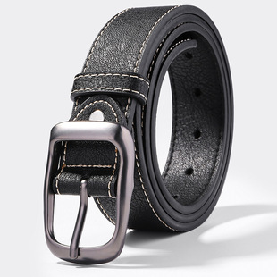 Men's Belt Boys' Trendy Belt Ins Trendy Trouser Belt for Young People Casual All-match Pin Buckle 2025 New Youth