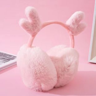 Internet-famous cute antler earmuffs warm female earmuffs student earmuffs winter adult children universal warm earmuffs