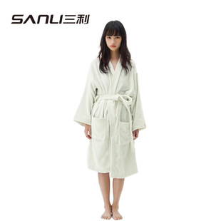 Sanli towel cotton waffle bathrobe hotel home nightgown terry bathrobe hot spring couples four seasons bathrobe