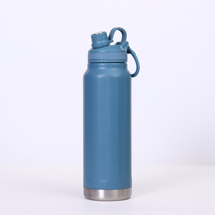 Cross-border vacuum 304 stainless steel thermos cup large capacity outdoor portable small mouth sports kettle space pot wholesale