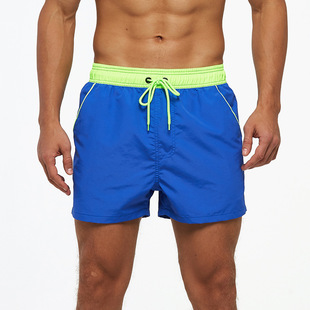 Cross-border Amazon Men's sports shorts fifth pants waterproof quick-drying breathable lined anti-exposure double-layer shorts