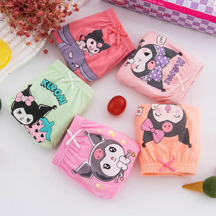Factory Direct children's underwear Korean style new cartoon printed girls' cotton briefs baby cotton without pp