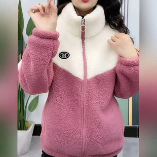 2023 Winter Warm women's jacket casual clothes fleece-lined thickened stand collar zipper autumn and winter women's jacket wear women's