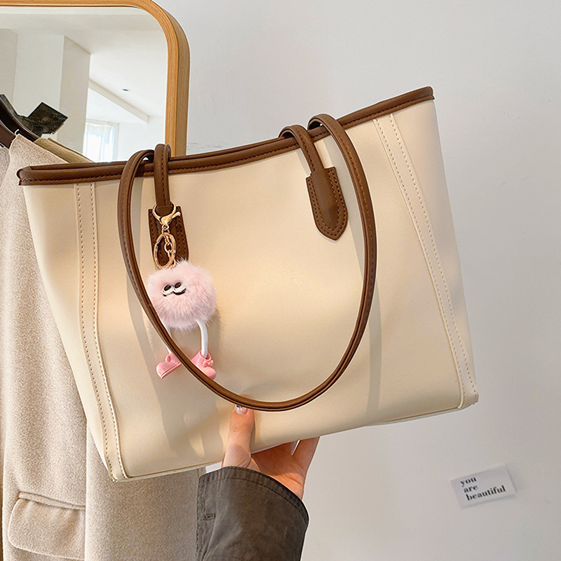 Attractive Work Clothing Texture Handbag 2025 Spring and Summer New Versatile Korean Style Single Shoulder Armpit Bag Elegant Tote Bag