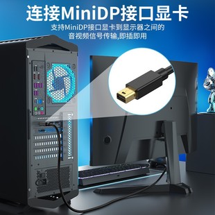 in stock minidp2.1 cable mini dp16K super clear conversion line laptop audio and video cable