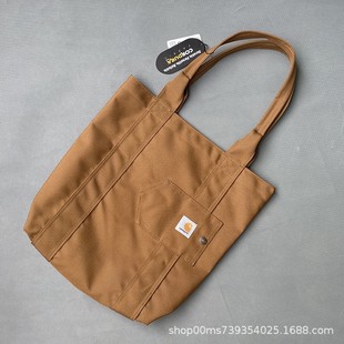 21ss Весна и лето новый модный бренд Carhartt Двусторонняя Большая Сумка Carhartt сумка через плечо холщовая