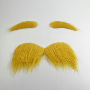 Yellow cartoon old rose beard ball party dress up props party ball funny simulation beard Film and Television Watch