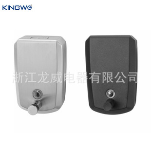 KINGWE Hotel Stainless Steel Hand Sanitizer Box Hanging Hotel Bathroom Manual Shower Gel Bottle Soap Dispenser