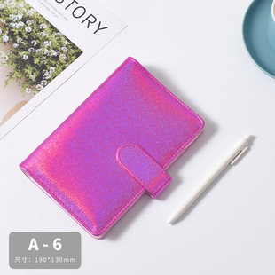 Cross-border Amazon Colorful Point A6 Laser Macaron Hand Book A5 Notebook Notebook Cash Budget Book
