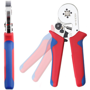 HSC8 6-4VE tubular terminal crimping pliers needle crimping pliers four-sided crimping pliers European terminal crimping pliers