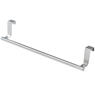 Door Back Rack Stainless Steel Kitchen Wall Rack Cabinet Wardrobe Door Top Card Slot Cross Bar Towel Rag Storage Rack