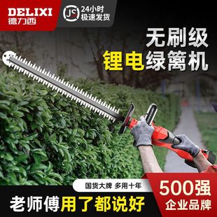 Delixi electric hedge trimmer rechargeable tea tree pruning tea tea picking tea greening garden new trimmer