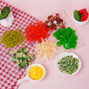 Simulation Mini Green Vegetables Bamboo Shoots Accessories DIY Food Play Mushroom Sour Beans Bowl Noodles Decoration Fun Play Toys