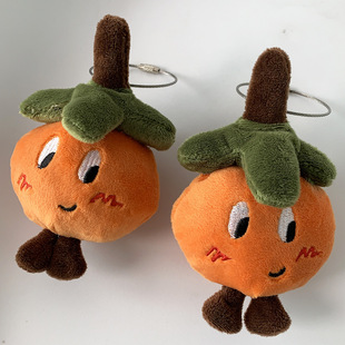 Orange Pendant Gift Doll Backpack Super Cute Funny Orange Doll Pendant Keychain Schoolbag Plush Small Pendant