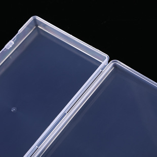 Creative Square Transparent Plastic Storage Box Powder Puff False Eyelash Mask Cosmetic Jewelry Fishing Arrangement Box Small Empty Box