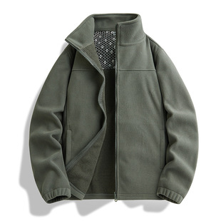 Outdoor Boiling Self-heating Storage Men's and Women's Couple's Hot Fleece Clothes Autumn and Winter Thickened Warm Fleece Collar Jacket