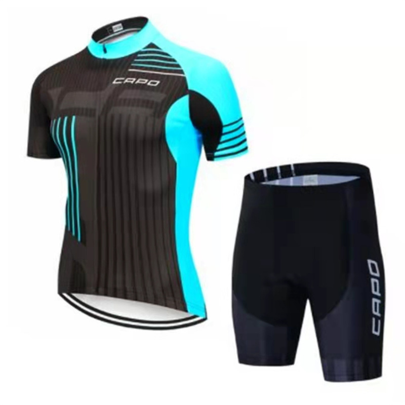 2024 Tour De France Cycling Jersey Short-Sleeved Quick-Drying Breathable Suit Outdoor Road Mountain Bike Cycling Equipment