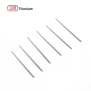 F136 titanium alloy guide pin internal and external thread titanium steel pin guide pin piercing pin earring guide rod auxiliary tool