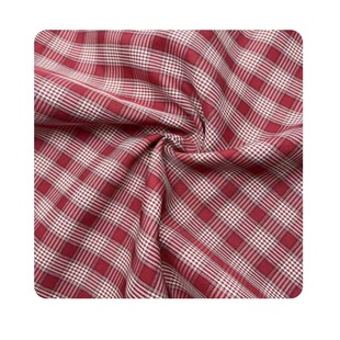 Japanese and Korean Fashion Dress Plaid Fabric Polyester Rayon Yarn-dyed Plaid Cloth Spring and Summer Casual Shirt Pants Fabric