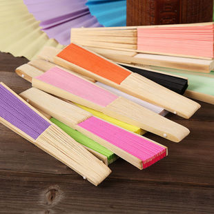 Spot diy Blank Paper Fan, Printing and Engraving, Foldableing Fan, Kidsren's diy Painting Fan, Small Cooling Fan