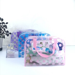 Transparent Wash Bag pvc Finishing Bath Cosmetic Bag Outdoor Travel Storage Wash Bag Waterproof Bag Storage Bag
