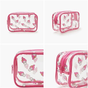 Japanese Surrounding New Cat Transparent Cosmetic Bag Girl's Heart Cute Storage Bag Waterproof PVC Wash Coin Wallet