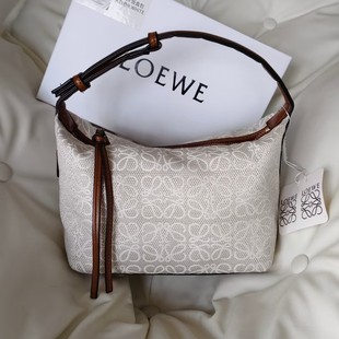 2024 New Luojia Cubi Jacquard Embroidered Lunch Box Bag Shoulder Portable Lunch Bag All-match Underarm Cosmetic Bag