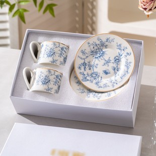 New European-style Bone China Coffee Cup Plate suit Combination Household Water Cup Office Tea Cup Girlfriend Gift Wholesale