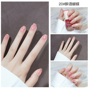 Non-tearable oily nail polish baking-free quick-drying durable waterproof non-toxic explosions nail art fashion color white in stock batch