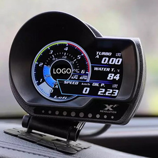 LUFI XF OBD2 Автомобильный цифровой датчик давления масла с турбонаддувом температуры скорости напряжения вакуумметр гоночный инструмент