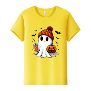 Cross-border Christmas Halloween short-sleeved AliExpress Amazon independent station Europe and the United States TEMU review can be a picture
